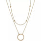18k Yellow Gold Double Layered Balls and Loop Necklace Choker JettsJewelers