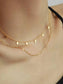 18k Yellow Gold Double Layered Diamond Necklace Choker JettsJewelers