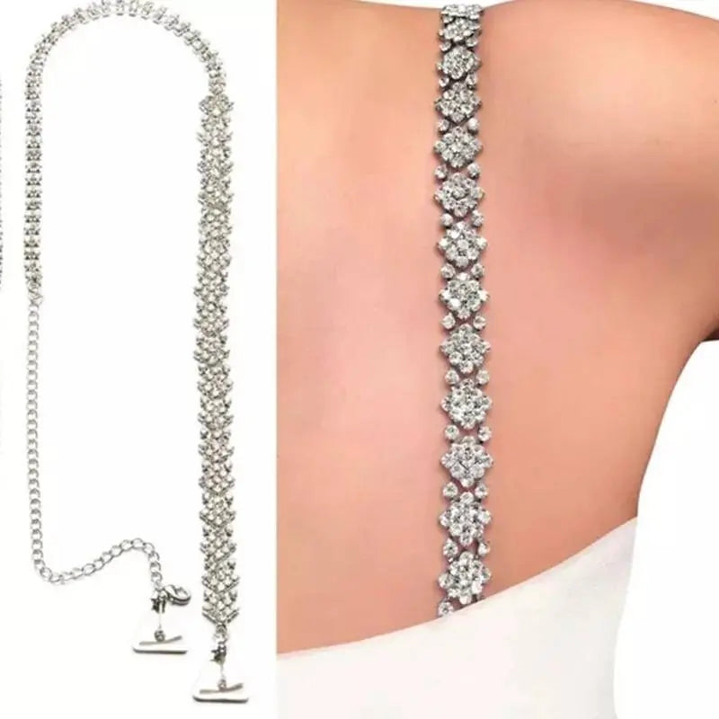 1pc, 2pc Shoulder Strap Rhinestones Body Chain for Women Bohemian Shoulder Chain Necklace Jewelry for Party Wedding Summer Beach JettsJewelers