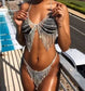 2 pc Bra Bikini Set Crystal Tassel Body Chains Belly Dance Skirts Rhinestones Sexy Bikini Summer Beach Hip Waist Beachwear JettsJewelers