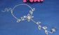 2 pc Women's Adjustable Chain Barefoot Sandals Beach Wedding Jewelry Anklet with Rhinestone Toe Ring Leaf Bridal Toe - JettsJewelers