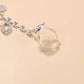 2 pc Women's Adjustable Chain Barefoot Sandals Beach Wedding Jewelry Anklet with Rhinestone Toe Ring Leaf Bridal Toe - JettsJewelers