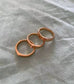 3 Pieces Face Gold Silver Stackable Enternity Ring Rose Gold Silver Plated Stainless Steel JettsJewelers