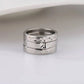 3 Pieces Face Gold Silver Stackable Enternity Ring Rose Gold Silver Plated Stainless Steel JettsJewelers