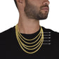 5mm Polished Stainless Steel or 14K Yellow Gold Cuban Link Chain 18&quot;-22&quot; JettsJewelers