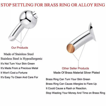 925 Sterling Silver Anti Anxiety Ring for Women Men Fidget Rings for Anxiety Anxiety Ring with Beads Spinner Ring for Anxiety Spinning Ring JettsJewelers