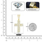 925 Sterling Silver Moissanite Cross Diamond Pendant 18k Gold Platinum Plated Miami Bling Drip JettsJewelers