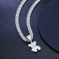 925 Sterling Silver Moissanite Diamond Bear Diamond Pendant Only Bling Drip JettsJewelers