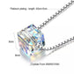925 Sterling Silver Swarovski Crystals Transparent Chain Necklace for Women JettsJewelers