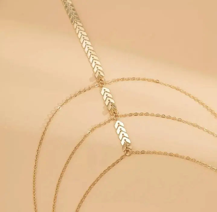 Airplane Shape Chain Leg Chain Gold and Silver for Women Thigh Chain For Girls Gold Pendant Boho Body Chain for Beach Summer Holiday JettsJewelers