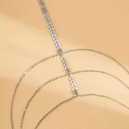 Airplane Shape Chain Leg Chain Gold and Silver for Women Thigh Chain For Girls Gold Pendant Boho Body Chain for Beach Summer Holiday JettsJewelers
