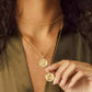 Amazing Women Necklace in 14k Gold | Inspirational Women Pendant Coin Medallion Necklace Athena Cleopatra Godness Joan of Arc Harriet Tubman - JettsJewelers