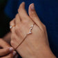 Arabic Letter Love Statement Necklace Cubic Zirconia Chain Bracelet  Necklace Jewelry Handmade Dainty Bracelet So Pretty Dainty Gifts JettsJewelers