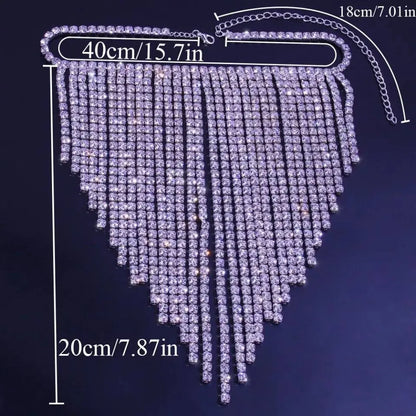 Back Chain for Women Bohemian Tassels Shoulder Chain Necklace Jewelry for Party Wedding Summer Beach - JettsJewelers