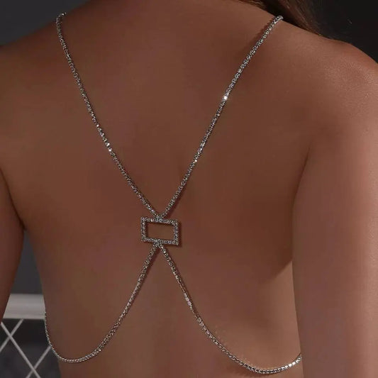 Back Harness Jewelry Belly Waist Rhinestone Body Chain for Women Sexy Bikini Body Jewelry JettsJewelers