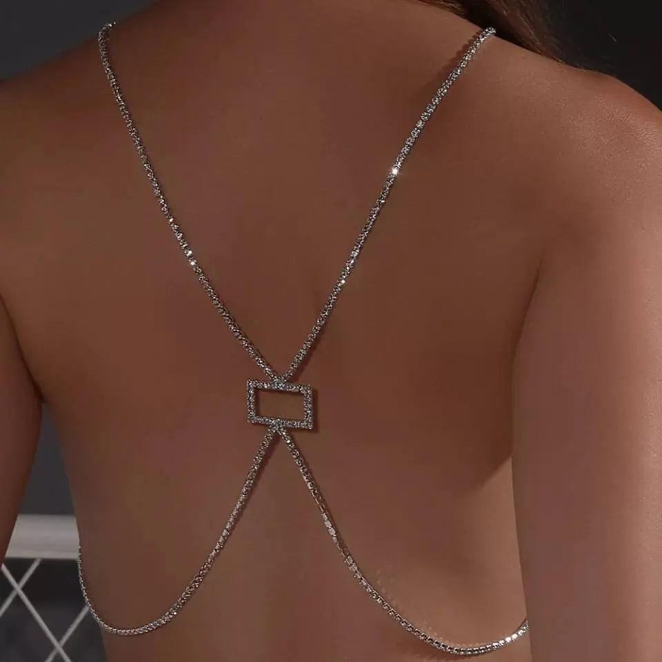 Back Harness Jewelry Belly Waist Rhinestone Body Chain for Women Sexy Bikini Body Jewelry JettsJewelers