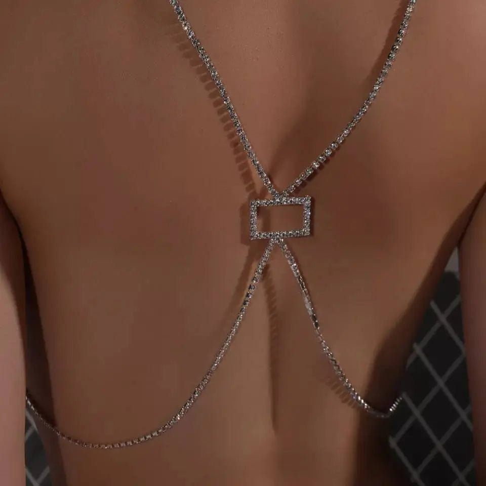 Back Harness Jewelry Belly Waist Rhinestone Body Chain for Women Sexy Bikini Body Jewelry JettsJewelers