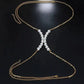 Big Gem Rhinestone Bra Chain Sexy Bikini Silver Gold Beauty Chest Bracket Bras Nightclub Partying Body Jewelry for Women JettsJewelers