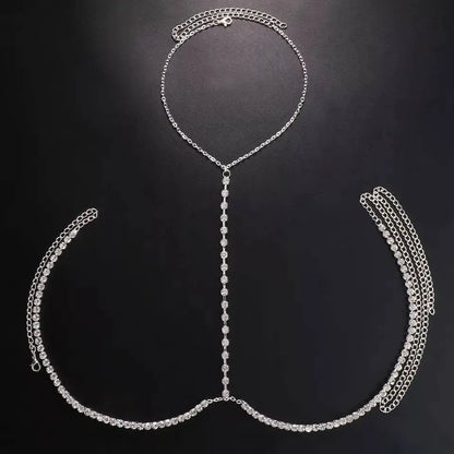 Big Rhinestones Bra Body Sexy Bikini Silver Gold Beauty Chest Bracket Bras Nightclub and Partying Body Jewelry for Women JettsJewelers