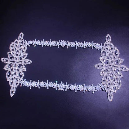 Bridal Shoulder necklace, Shoulder Jewelry, Silver Shoulder Necklace, Shoulder Necklace Jewelry, Shoulder Piece Cubic Zirconia - JettsJewelers