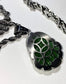 Buddha Pendant Green Jade Buddha Rope Necklace Silver Iced Out Bling Cubic Zirconia Laughing Buddha Pendant Necklace