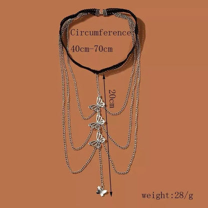 Butterfly Charm Chain Leg Chain Gold and Silver for Women Thigh Chain For Girls Gold Pendant Boho Body Chain for Beach Summer Holiday JettsJewelers