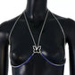 Butterfly Rhinestone Bra Body Chain Sexy Bikini Sapphire Beauty Chest Bracket Bras Chain Nightclub and Partying Body Jewelry for Women JettsJewelers