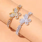 Butterfly Rhinestones Anklet Foot Jewelry for Women Beach Barefoot Chain Bracelet On the Leg Accessories Gift - JettsJewelers