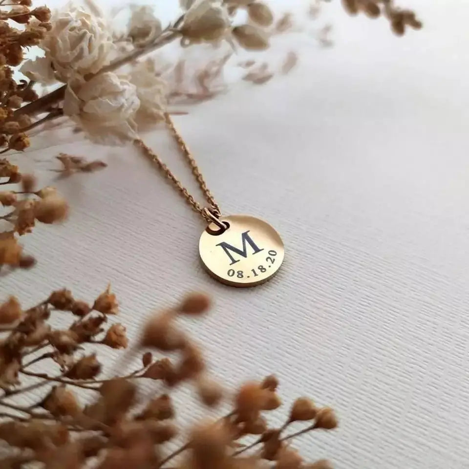 Charms for Jewelry Bracelet Personalized Bar Necklace Plated Handmade Dainty Initial Letter Butterfly Delicate Necklaces Birthday Minimalist - JettsJewelers