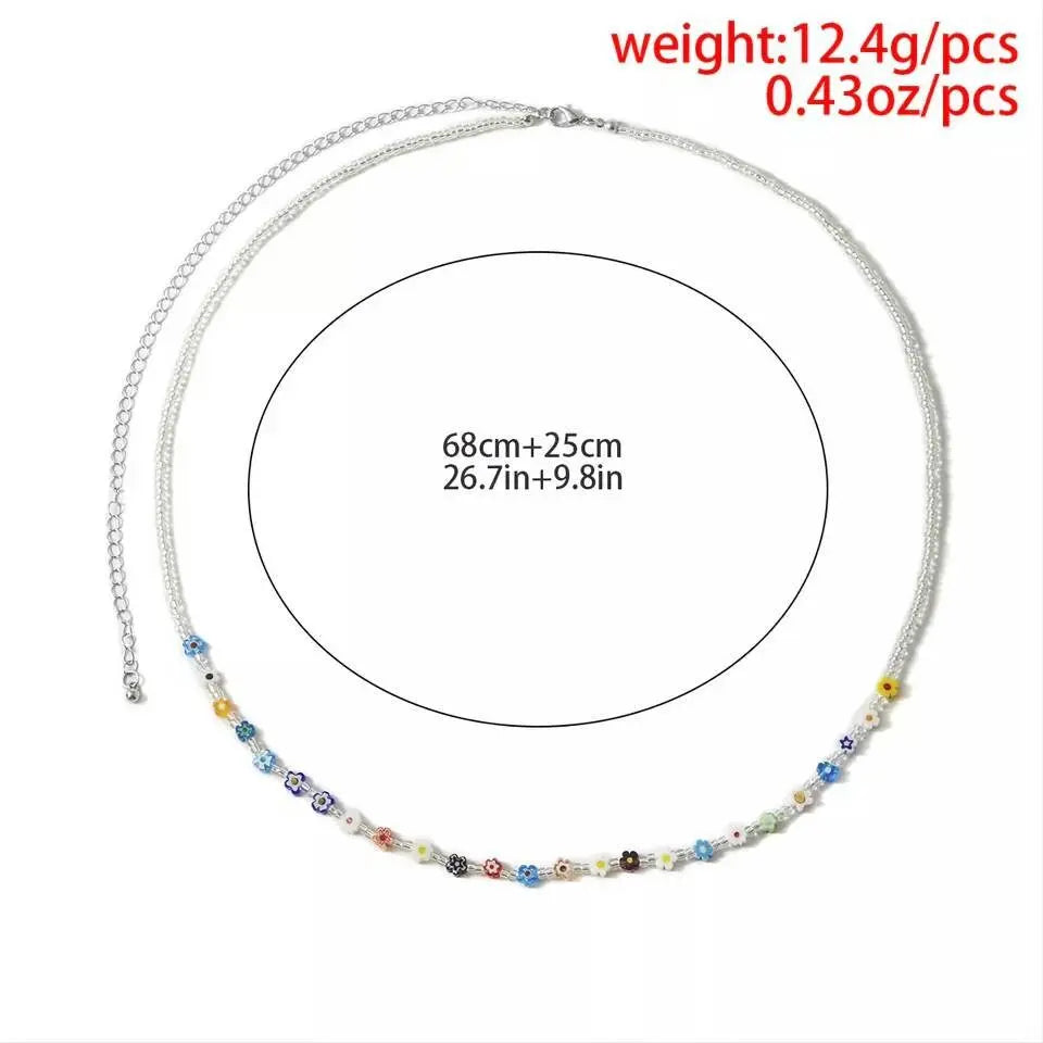 Colorful Flowers Style Beads Sexy Belly Chain Waist Body Chain JettsJewelers