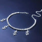 Dollar Sign Rhinestones Anklet Foot Jewelry for Women Beach Barefoot Chain Bracelet On the Leg Accessories Gift - JettsJewelers