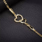 Double Heart Ankle For Women Bracelet Gold Silver Color Crystal Barefoot Beach Accessories Anklet Leg Chain jewelry Gift JettsJewelers