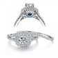 Engagement Wedding Ring Set For Women 925 Sterling Silver 2.4ct Round Pear White Cz Size 4-12 - JettsJewelers