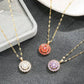 Fidget Necklace, Personalized Fashion Rotating Necklace, Spinning Sunflower Necklace Pendant Jewelry JettsJewelers