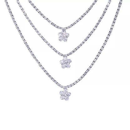 Flower Shoulder Strap Rhinestones Body Chain for Women Bohemian Shoulder Chain Necklace Jewelry for Party Wedding Summer Beach JettsJewelers