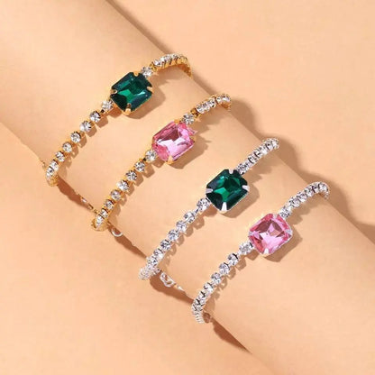 Gem Rhinestone Anklet Foot Jewelry for Women Beach Barefoot Chain Bracelet On the Leg Accessories Gift JettsJewelers