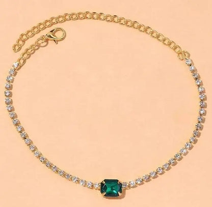 Gem Rhinestone Anklet Foot Jewelry for Women Beach Barefoot Chain Bracelet On the Leg Accessories Gift JettsJewelers