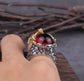 Gold Dragon Ring Shiny Inlay Red Crystal Rhinestone Ring Uniquely Stylish 3D Dragon Shape Band Rings Gothic Hip Hop Punk Party Jewelry - JettsJewelers