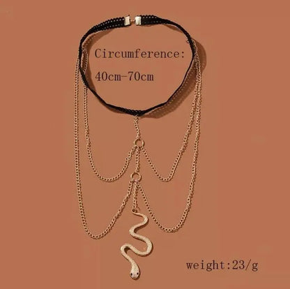 Gold Multi Snake Chain Leg Chain Gold and Silver for Women Thigh Chain For Girls Gold Pendant Boho Body Chain for Beach Summer Holiday JettsJewelers