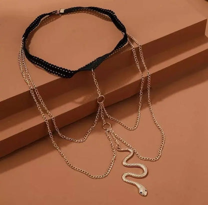 Gold Multi Snake Chain Leg Chain Gold and Silver for Women Thigh Chain For Girls Gold Pendant Boho Body Chain for Beach Summer Holiday JettsJewelers