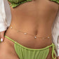 Gold Vintage Style Layered Imitation Pearls Sexy Aesthetic Belly Chain Waist Body Chain JettsJewelers