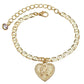 Heart Ankle Bracelets for Women, 14K Gold Plated Dainty Layered Figaro Chain CZ Initial Anklets Set Summer Jewelry Gifts for Women Teen - JettsJewelers