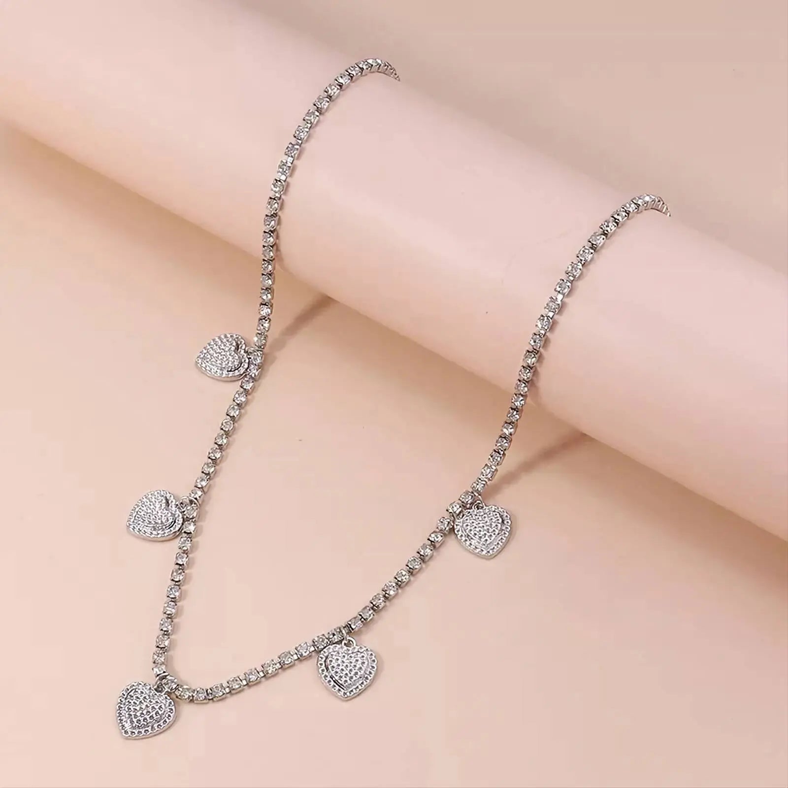 Hollow Hearts Waist Chain Rhinestone Belly Chains Belt Summer Beach Costume Crystal Body Jewelry for Women and Girls Silver JettsJewelers