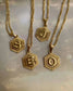 Initial 18k Gold Polygon Necklace, Polygon Letter Necklace, Monogram Necklace, Initial Necklace For Women Men Gold Pendant Alphabet Charm JettsJewelers