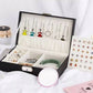 Jewelery Box Organizer Small Travel Leather Jewellery Storage Case for Rings Earrings Necklace Bracelets Leather Jewelry Gift - JettsJewelers