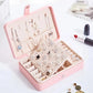 Jewelry Box for Women Girls Girlfriend Wife Ideal Gift, Small PU Leather Jewelry Organizer Case - JettsJewelers