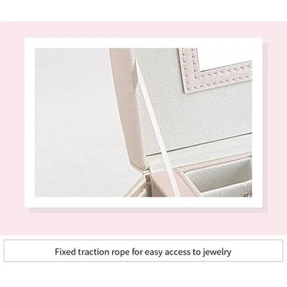 Jewelry Box, Compact Jewelry Organizer with 2 Drawers, Mirror, Lockable with Keys, - JettsJewelers