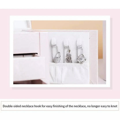Jewelry Box, Compact Jewelry Organizer with 2 Drawers, Mirror, Lockable with Keys, - JettsJewelers