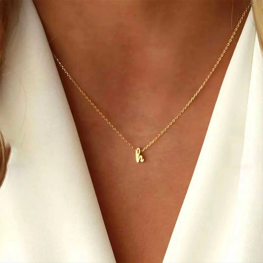 Lowercase Cursive Initial 18k Gold Coin Necklace, Letter Necklace, Monogram Necklace, Initial Circle Necklace For Women Men Gold Pendant JettsJewelers