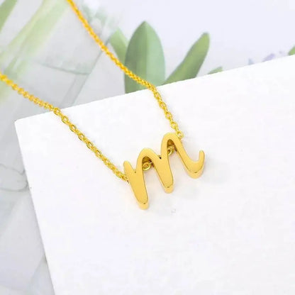 Lowercase Cursive Initial 18k Gold Coin Necklace, Letter Necklace, Monogram Necklace, Initial Circle Necklace For Women Men Gold Pendant JettsJewelers